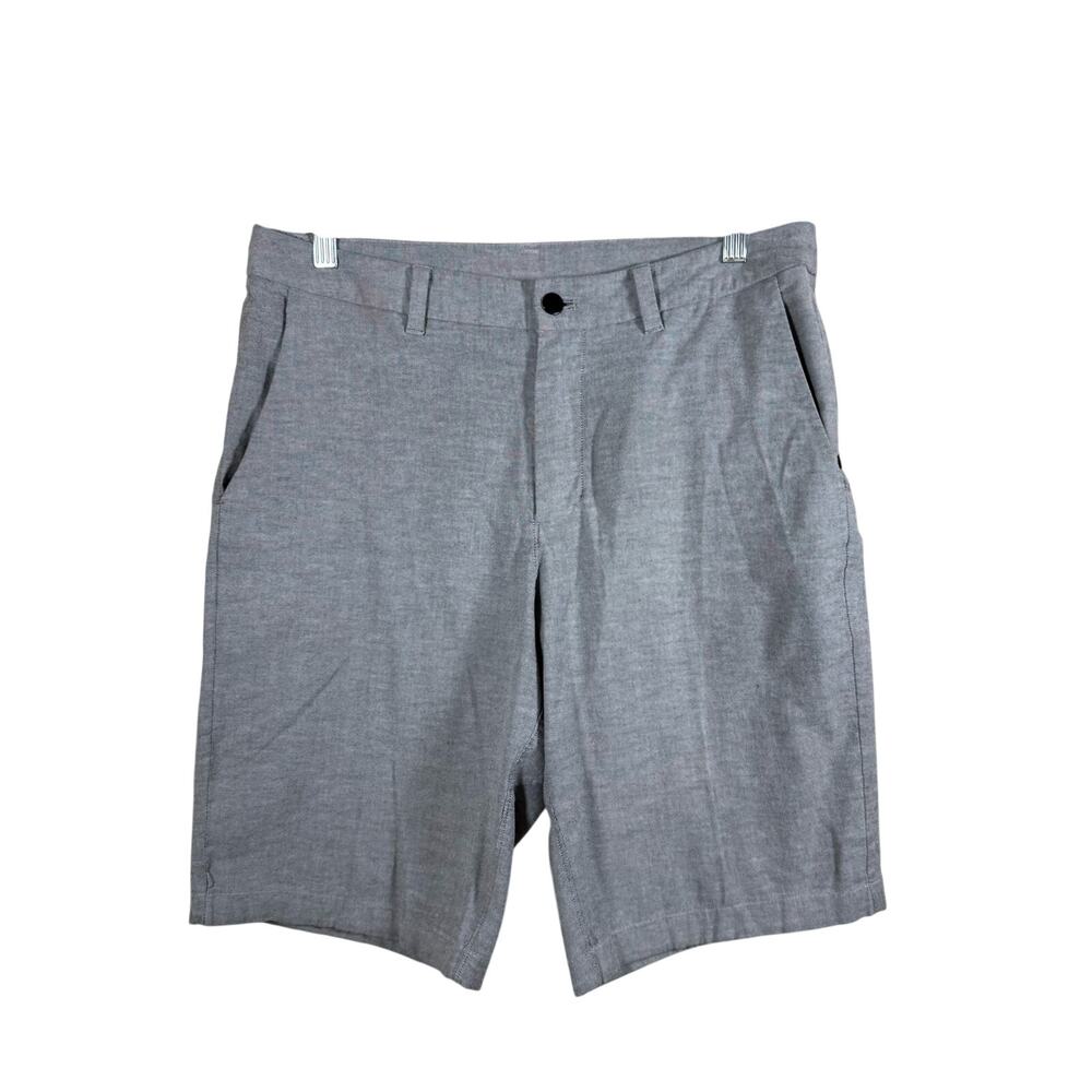 Lululemon Commission Gray ABC Chino Classic Fit Oxford Shorts LM7AAMS sz 32